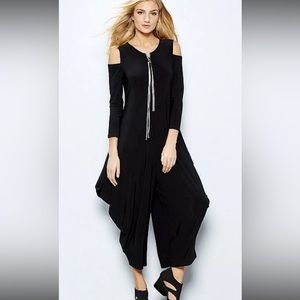 Joseph Ribkoff Cold Shoulder Black Jumpsuit.